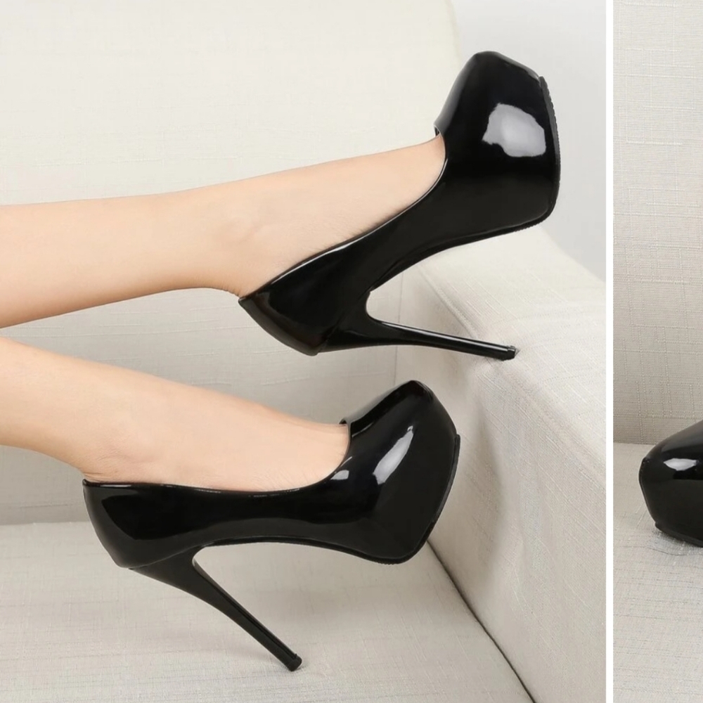 EUC GORGEOUS ROUND-TOE, SUEDETTE STILLETOS by GLAZE!!!